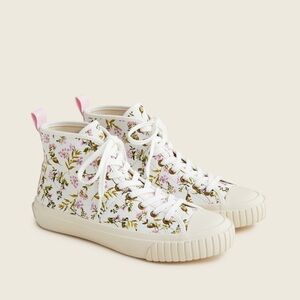 Floral High-Top Sneakers